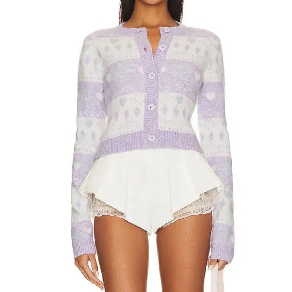 MAJORELLE Marnie Fair Isle Cardigan